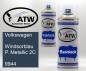 Preview: Volkswagen, Windsorblau P. Metallic 2C, 9944: 400ml Sprühdose + 400ml Klarlack - Set, von ATW Autoteile West.